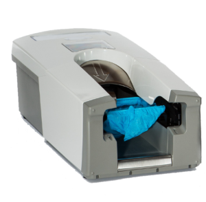 SCMSM small automatic shoe cover dispenser.
